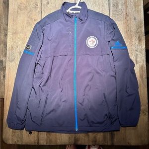 WINNIPEG JETS ADIDAS MENS SIZE LARGE TRACK JACKET